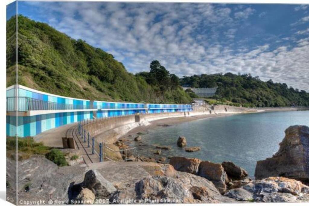 **Sunny And Bright, Thatchers Rock One Bed Beach Front Apartment*** Torquay Ngoại thất bức ảnh